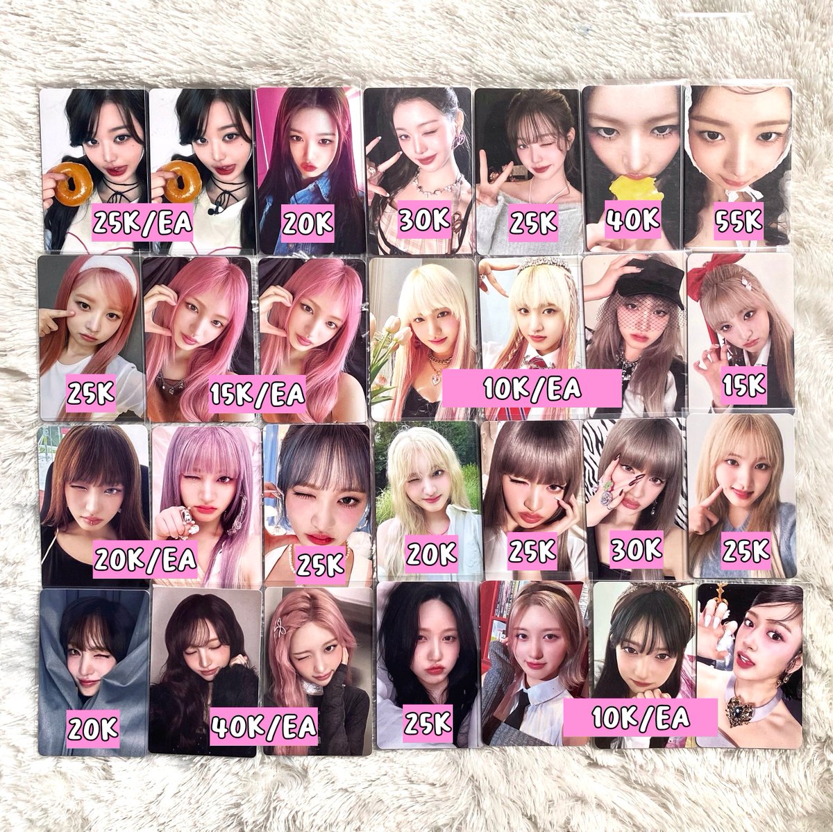 darrtle's tweet photo. wts — want to sell .✦
aab girlgroup photocards 

🍊 exc pack &amp; adm
📍 bdg, ina
✅ first pay first get

t. wts wtb gg pc illit ive h2h aespa lesserafim nmixx stayc fromis9 smini #wts https://t.co/wuxYBniy4Q