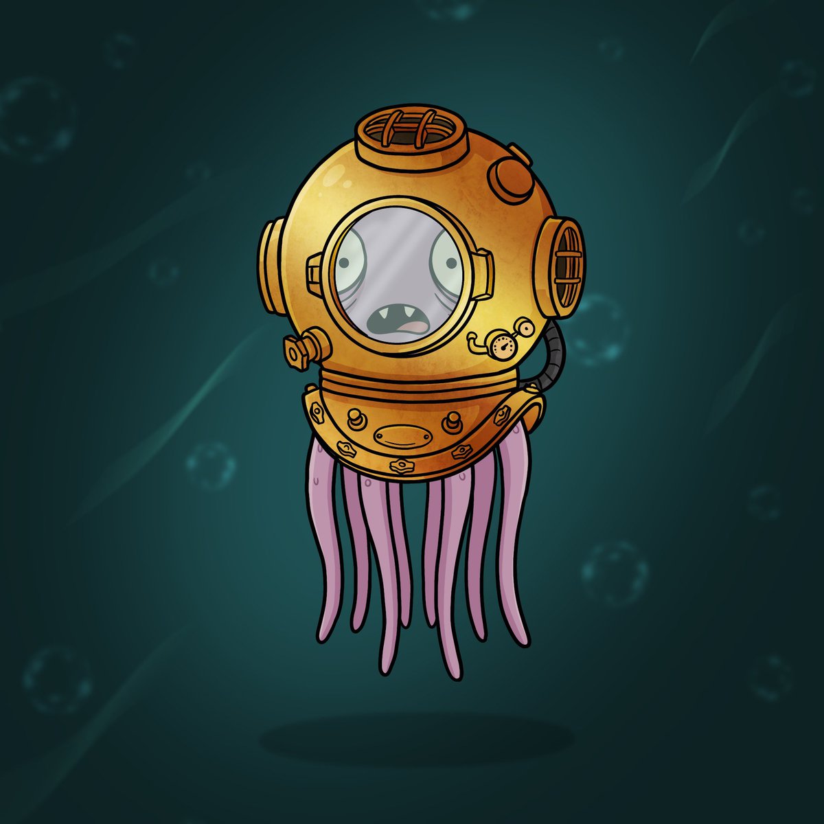 The_Octos's tweet photo. GLUB! 🫧

The golden diver’s helmet is a rare trait. 

Who will manage to find it? 

Mint is coming soon on @OOX_Marketplace https://t.co/oGEMymRAq6