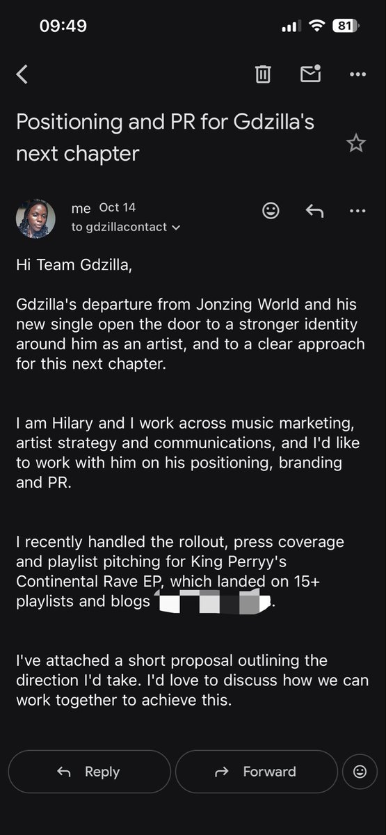 hilsagain's tweet photo. hi @zillaisonline 🙋🏾‍♀️

i’m glad you’re taking a new direction with your branding and will love to be part of the team entering this new phase with you 

i sent a strategy proposal some weeks ago and i am ready to discuss further 🫶🏾 https://t.co/ohYi260yM7