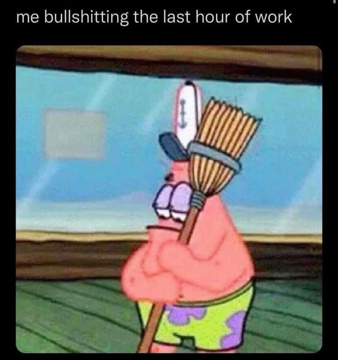 venusinbows's tweet photo. me rn, in the last two hours of work lol https://t.co/JAmOqpgDQm