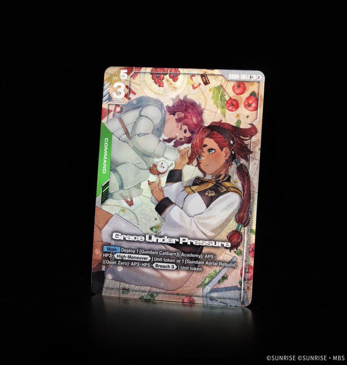 GUNDAM_GCG_ENG's tweet photo. [GD06 Booster Pack Card Showcase]

Introducing Alt-Art Grace Under Pressure!

Included in the Stardust Trails [GD06] booster pack which releases October 30!

▽Product Info
https://t.co/1dnqjglndh

#GCG
#GundamCardGame
#G_Witch https://t.co/H66jxBWgyK