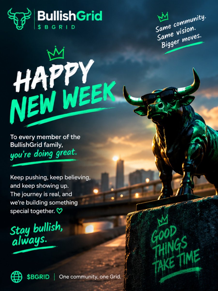 QuingTheGreat's tweet photo. New week. New timeline. Same question:

What are you paying attention to before everyone else does? 

For me, @Bullishgrid remains on the list.

I'm not here pretending to know what tomorrow's chart will look like.

I'm here because I enjoy being part of the journey, ... https://t.co/iHslrFiPAi