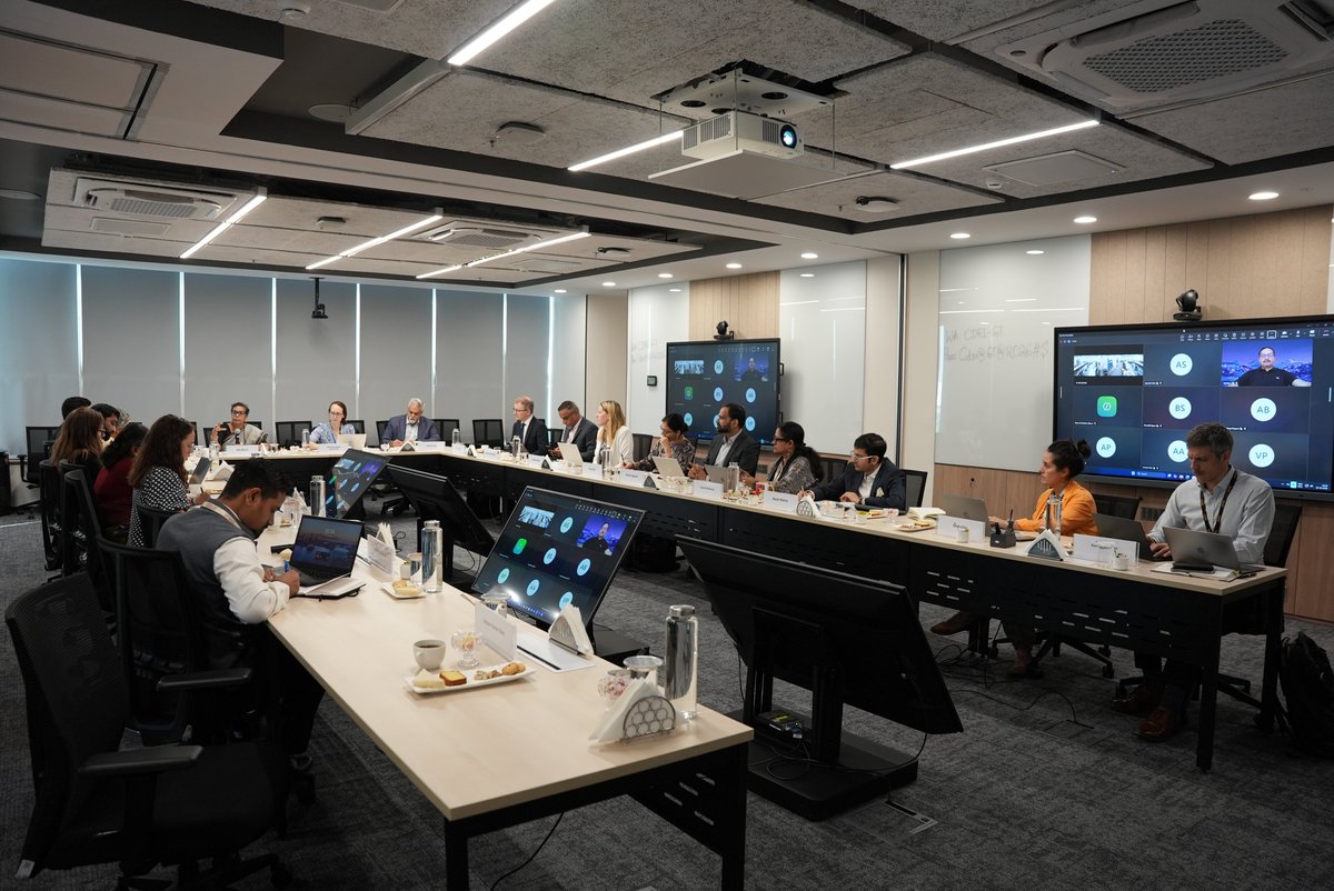 cdri_world's tweet photo. Stakeholders from across government, regulation, insurance and development cooperation convened at #CDRI HQ today to explore the role of risk pooling in strengthening India's disaster risk financing architecture 🇮🇳.
Supported by @FCDOGovUK's CARA programme. https://t.co/Edzq6xlZJ4