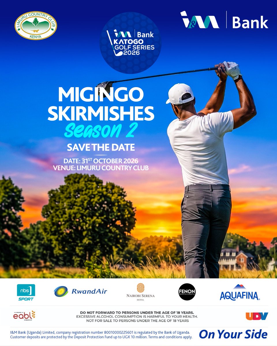 imbankug's tweet photo. When you are tailored to a tee for the greens and ready to celebrate, we are On Your Side with the ultimate 19th Hole Par-tee!

Just 5 days to go until Migingo Skirmishes Season 2 tees off this weekend, 31st Oct., at Limuru Country Club!

@imbankke have you booked your spot yet?! https://t.co/CTSVK4YMZN