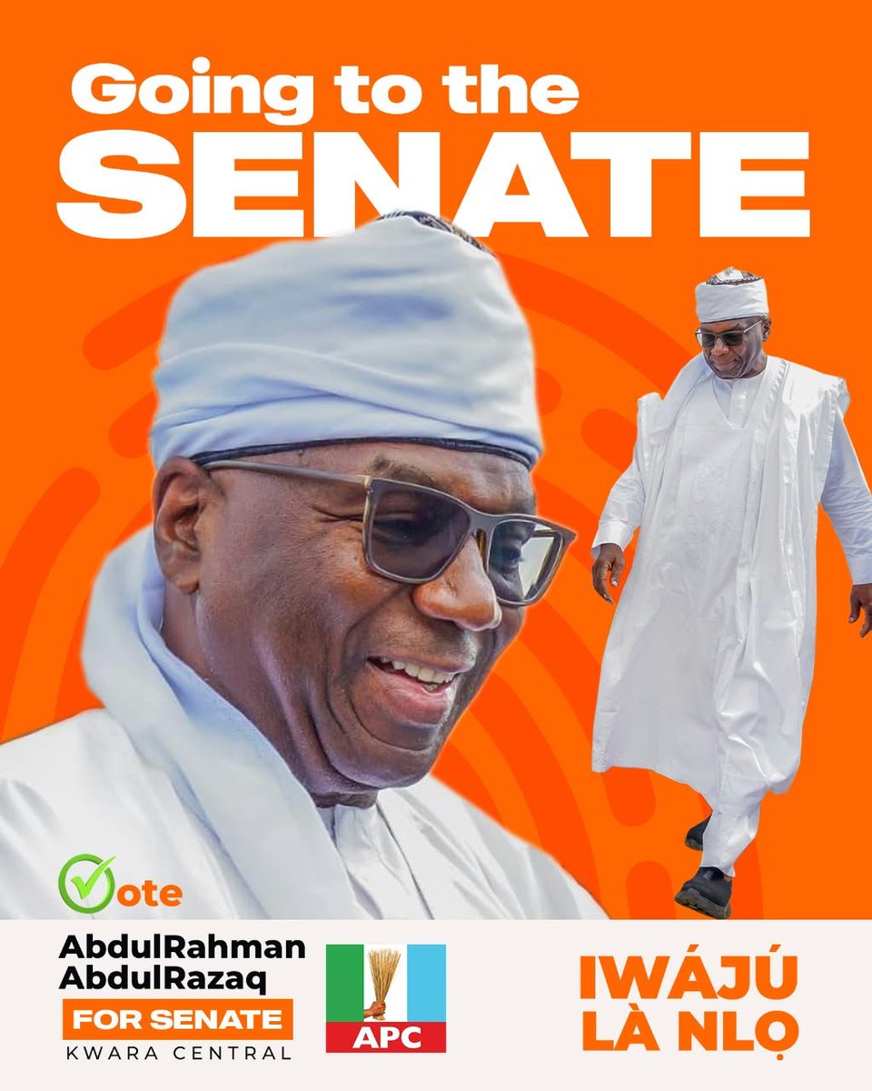Iam_sharonx's tweet photo. The Senator we need Kwara Central. H.E Governor Abdulrahman AbdulRasak https://t.co/6hy46zT5up