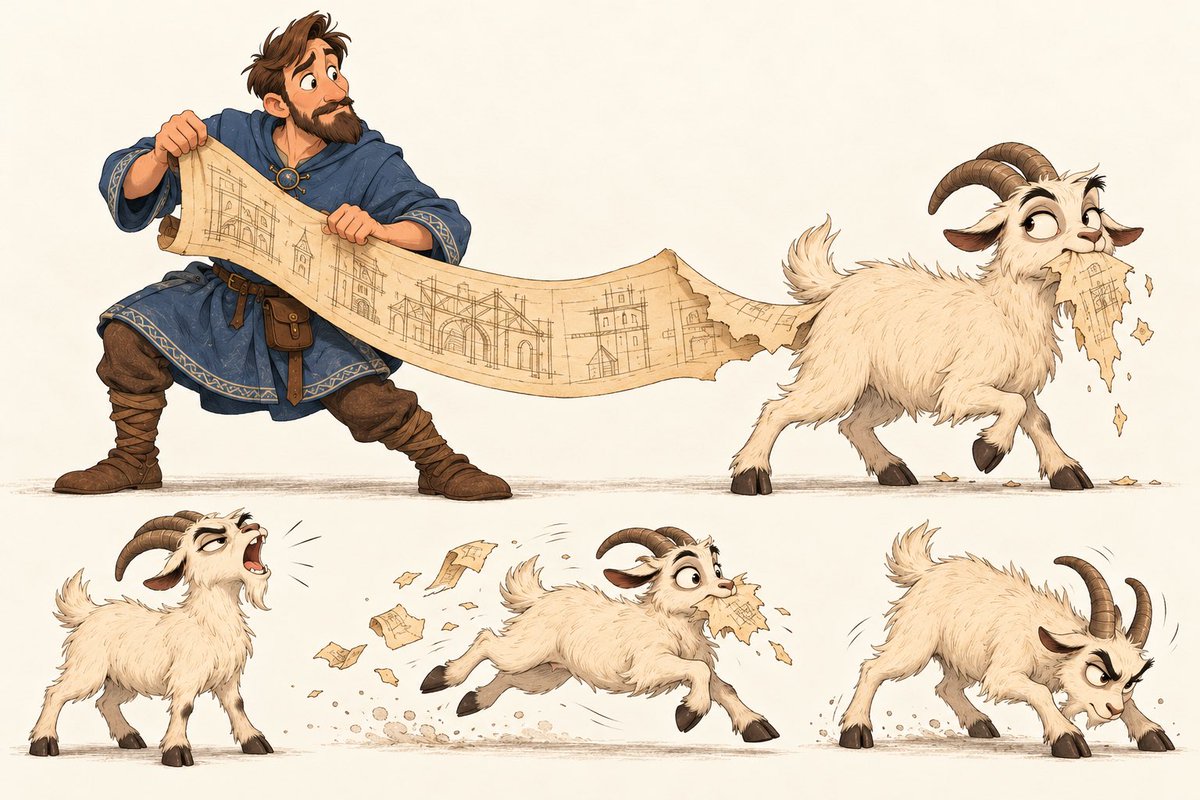 WriterRand's tweet photo. @fringeblog I’d say so. The inspiration is flowing like a firehouse. I have a small natural grooming company called Three Vikings and a Goat. One day screenwriter brain sat down and asked if I’d ever thought…and the kid’s show was born. The pilot script is almost done. https://t.co/8yVg75mymL