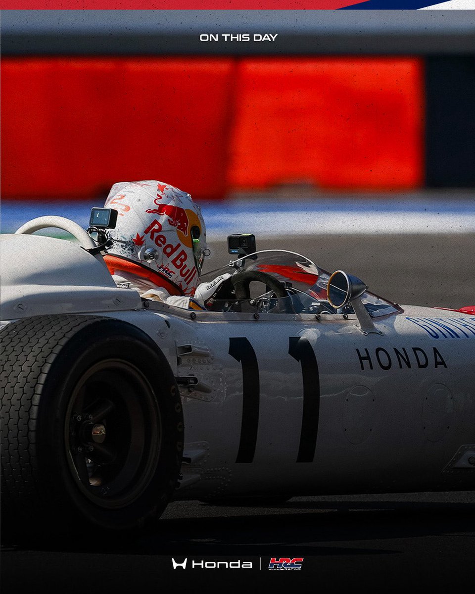HondaRacingF1's tweet photo. One year on from this unforgettable moment. Yuki Tsunoda took to the wheel of the RA272, at the 2025 Mexican Grand Prix, driving the machine 60 years on from Honda's first victory in F1 🇲🇽 https://t.co/qdAklWPzLX