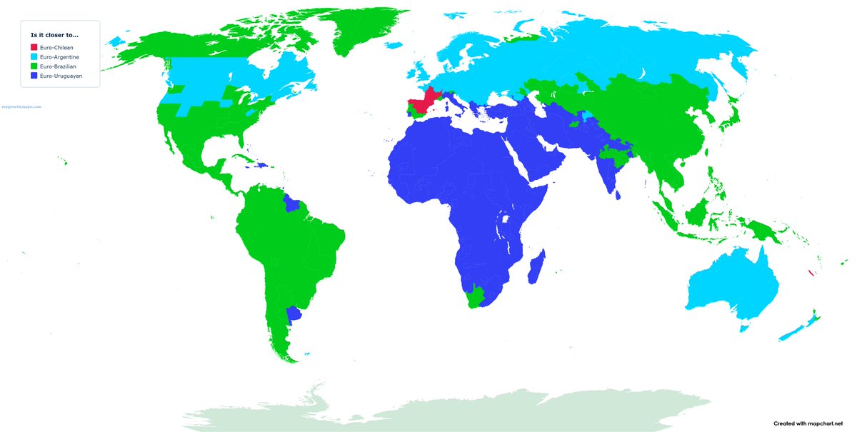 47Tolkien's tweet photo. Closer genetically to either eurochileans, eurouruguayans, eurobrazilians or euroargentinians https://t.co/3txAfZA6Wh
