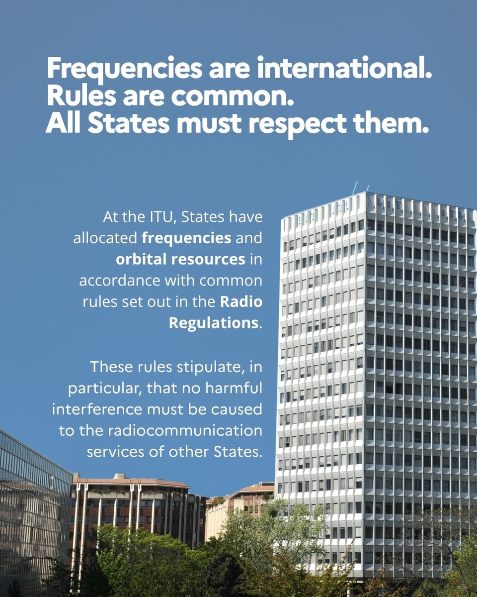PLMissionGeneva's tweet photo. Russia continues to disturb 🛰️ satellite and GNSS signals, affecting 10 European countries' critical infrastructure and services.
➡️ Ahead of the next ITU #RRB (26-30 Oct), we strongly condemn these unacceptable actions and call on Russia to stop. #StopRussianJamming https://t.co/xR7iutpTVc