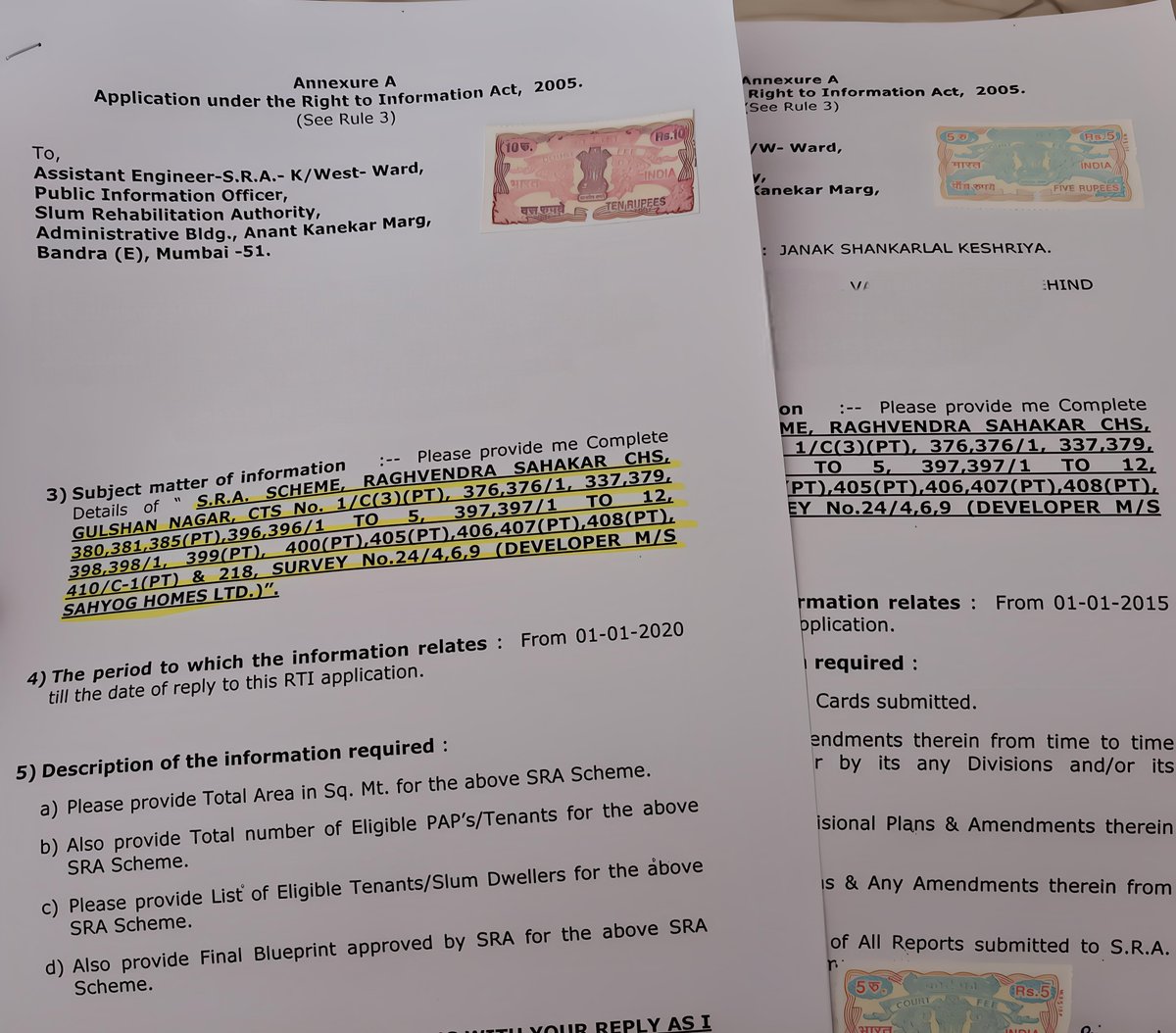 jskeshriya's tweet photo. Sir @Dev_Fadnavis as #CEO #SRA is unable to take action against Developer M/s Sahyog Homes, SRA Scheme Raghvendra Sahakari CHS, #Scam of more than 303 Flats & Shops (#Illegal Allotment).

Filed 5 #RTI 's to #AE SRA K/west ward ....Chalo ab puri kundli nikalte hai....soon will expose #Corruption & #Nexus along with details of #Corrupt officials who were part of this Scam .