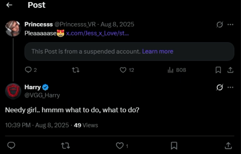 Malthaiel's tweet photo. @VGG_Harry Freedom of speech brother🫡🇺🇸 https://t.co/IVOUPeRJRq