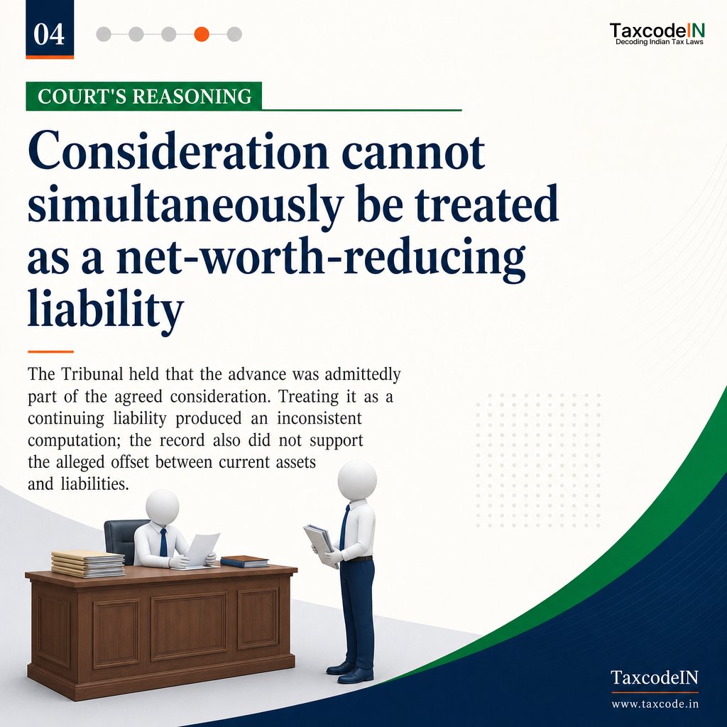 taxcodeIN's tweet photo. ITAT Surat: u/s 50B, a purchaser’s advance forming part of slump-sale consideration cannot also be treated as a liability reducing net worth. CIT(A)’s order set aside; Rs. 50 lakh addition deleted.

https://t.co/wIVg4h2yFv₹50-lakh-slump-sale-capital-gains-addition/?twit https://t.co/nkgkQ6M47M
