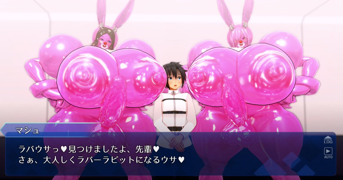next_yucoru_s's tweet photo. ラバーラビットgd男に、ほんへ風テキスト https://t.co/6JNRbLf2UU
