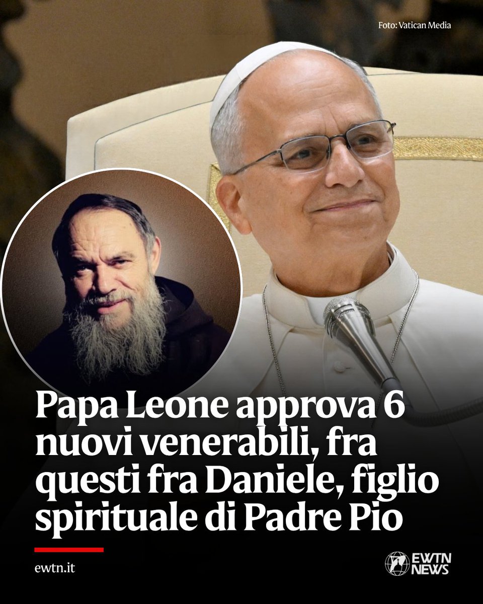 EwtnItalia's tweet photo. Fra Daniele Natale, figlio spirituale di padre Pio, è venerabile. La storia del cappuccino che scelse di farsi santo nei servizi più umili.
Leggi qui 👉🏻 https://t.co/rCiDWtXIh7 https://t.co/TE2WZ5DGad