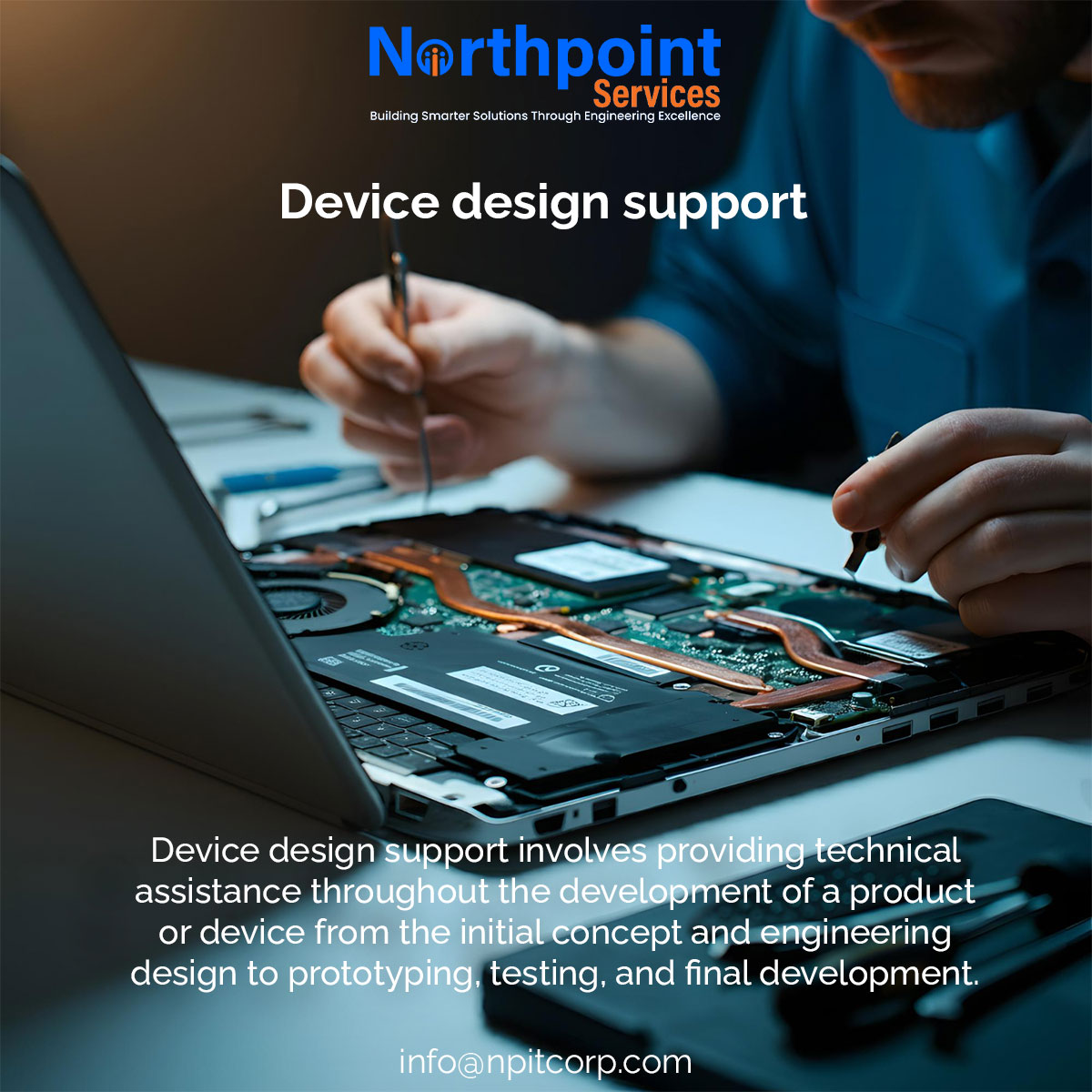 prm_it's tweet photo. ⚙️Device Design Support
From concept to testing, we provide technical support throughout product and device development, helping turn ideas into practical engineering solutions.
#NorthpointServices #DeviceDesign #ProductDevelopment #EngineeringDesign #Prototyping #Testing https://t.co/Yx6JRIJanF