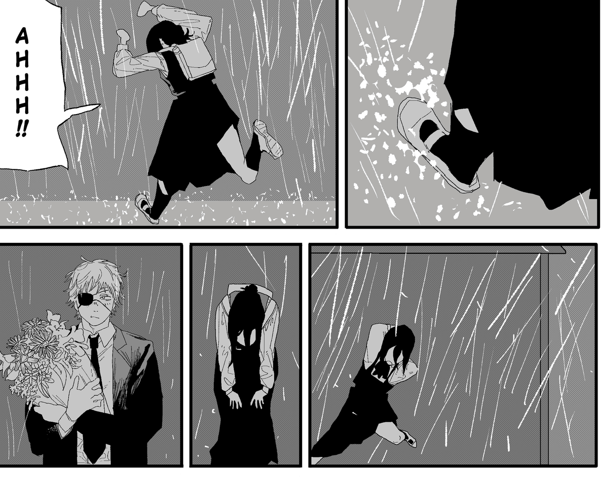eggs_yummyyes's tweet photo. Reze meets Denji (1/5) https://t.co/z0AqEooVLN