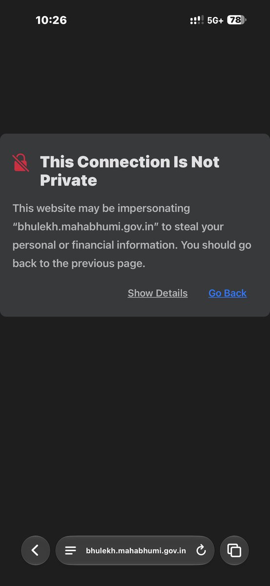 ImSaurabhJoshi's tweet photo. Dear @MahaCyber1 is Maharashtra govt’s 7/12 website attacked with malware ?? https://t.co/JNV0zHQSWa