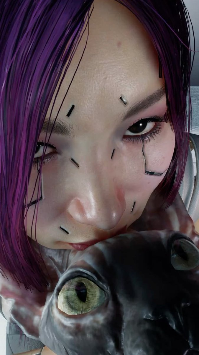 Deterjorating's tweet photo. what if she came over, and stared at you like this? https://t.co/WVTfbQ8ZAN