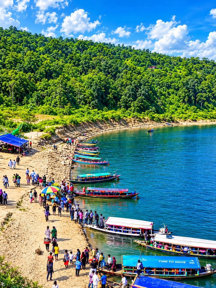 Mehedi20181's tweet photo. Crystal clear blue waters, lush green hills, and endless serene vibes! 🚣‍♂️🌿 Nature’s true masterpiece at Jaflong, Sylhet. The best escape to lose yourself in the beauty of the mountains and river. ✨🇧🇩 #Sylhet #Bangladesh #Travel #NatureLovers #Jaflong https://t.co/wOtCPAj8oh