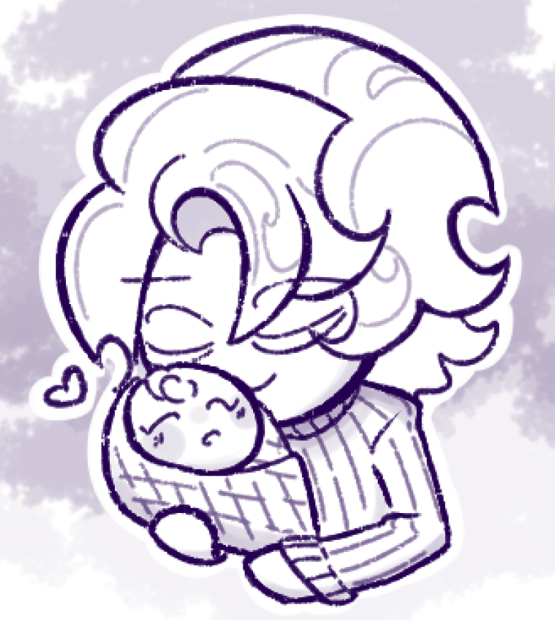 merri_miru's tweet photo. felt like drawing the girl dad before bed https://t.co/EnaKZFwnhZ