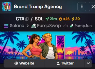 Mrsolexpert_1's tweet photo. 💎🚀 1000X GEMS — $GTA IS ON THE RADAR! 🚀💎

👀 Looking for a Solana project to keep an eye on? Meet $GTA! 🔥📈

🌐 Explore the project, check out the chart, and follow its journey in the Solana ecosystem! Could $GTA grab the crypto community’s attention? 👀🚀

🔥 SOLANA • CRYPTO CULTURE
💎 COMMUNITY • HYPE
🚀 EARLY-STAGE PROJECT
📈 KEEP $GTA ON YOUR RADAR!

🔹 TOKEN: $GTA
🔹 CA:
"7JEfFdwmXfQf89ty1sF3aspN9oku9fHikA7XZTTXpump"

📊 BUY / CHART:
https://t.co/8O8NhGd0La

🐦 FOLLOW ON X:
https://t.co/HsBXEeTsMk

🌐 WEBSITE:
https://t.co/jEhtAgcHMH

💎 STAY ALERT • DO YOUR RESEARCH • WATCH $GTA! 🚀🔥

⚠️ DYOR: Always verify the contract address and project details before investing. Crypto tokens are highly speculative, and gains are never guaranteed.

#GTA #Solana #Crypto #Memecoin #1000XGems #SOL