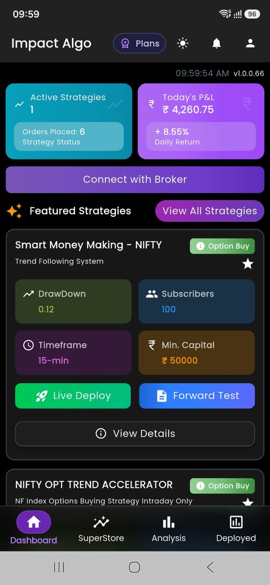 SurajitLal2's tweet photo. Two intelligent systems, different market capabilities, one goal: Smarter Trading with a Systematic Approach! For more info 7304414235 @SpiderSoftIn 
#AlgoTrading #OptionsTrading #FuturesTrading #TradingSystems #IndianStockMarket https://t.co/ozTxKLRuot