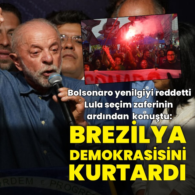 Haberturk's tweet photo. ABD Başkanı Trump'ın politikalarını ve Latin Amerika'da artan ABD etkisini sık sık eleştiren Brezilya Devlet Başkanı Lula da Silva, seçimlerin ikinci turunda yeniden seçildi.

Zafer konuşmasında, “Brezilya demokrasisini kurtardı. Seçimi dürüstlük, milliyetçilik ve demokrasi kazandı. Brezilya kimsenin arka bahçesi değildir ve olmayacaktır” dedi https://t.co/8gda2uiPNJ