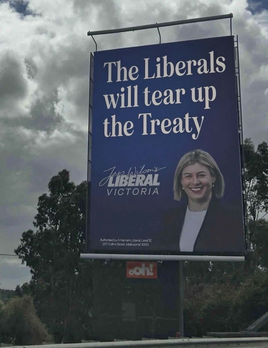 Melbourne_says's tweet photo. Victoria, we absolutely cannot let Jess Wilson and the Vic Libs bring ON to Victoria while promising to tear apart Victoria’s Treaty with First Nations peoples.

The 1950's have already passed. https://t.co/adPRvZHvsE