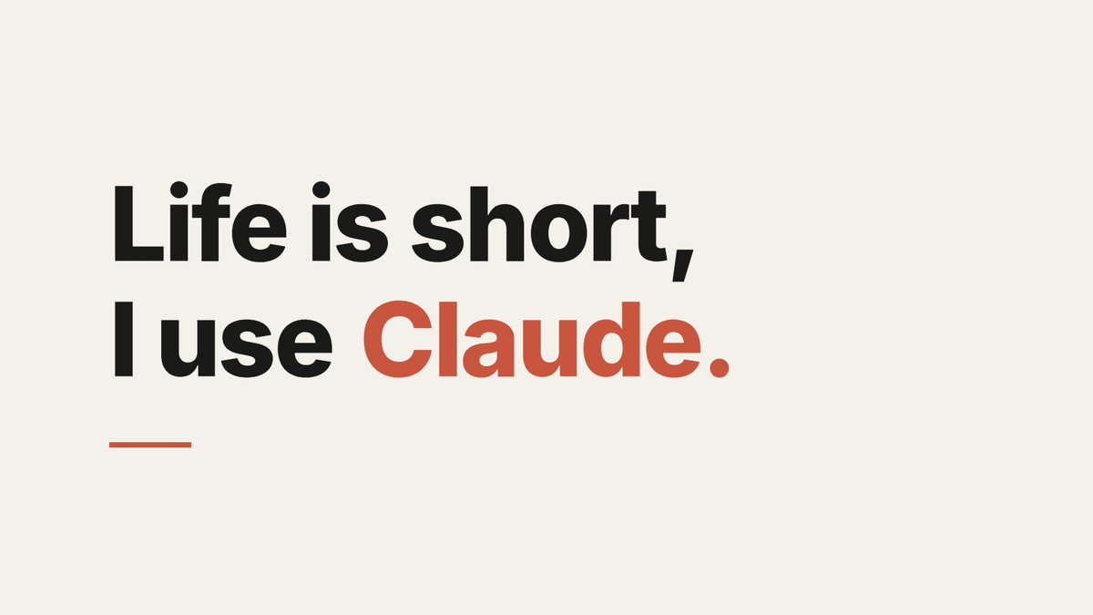 smartodoapp's tweet photo. Life is short, I use Claude. https://t.co/KNbYJDWulF