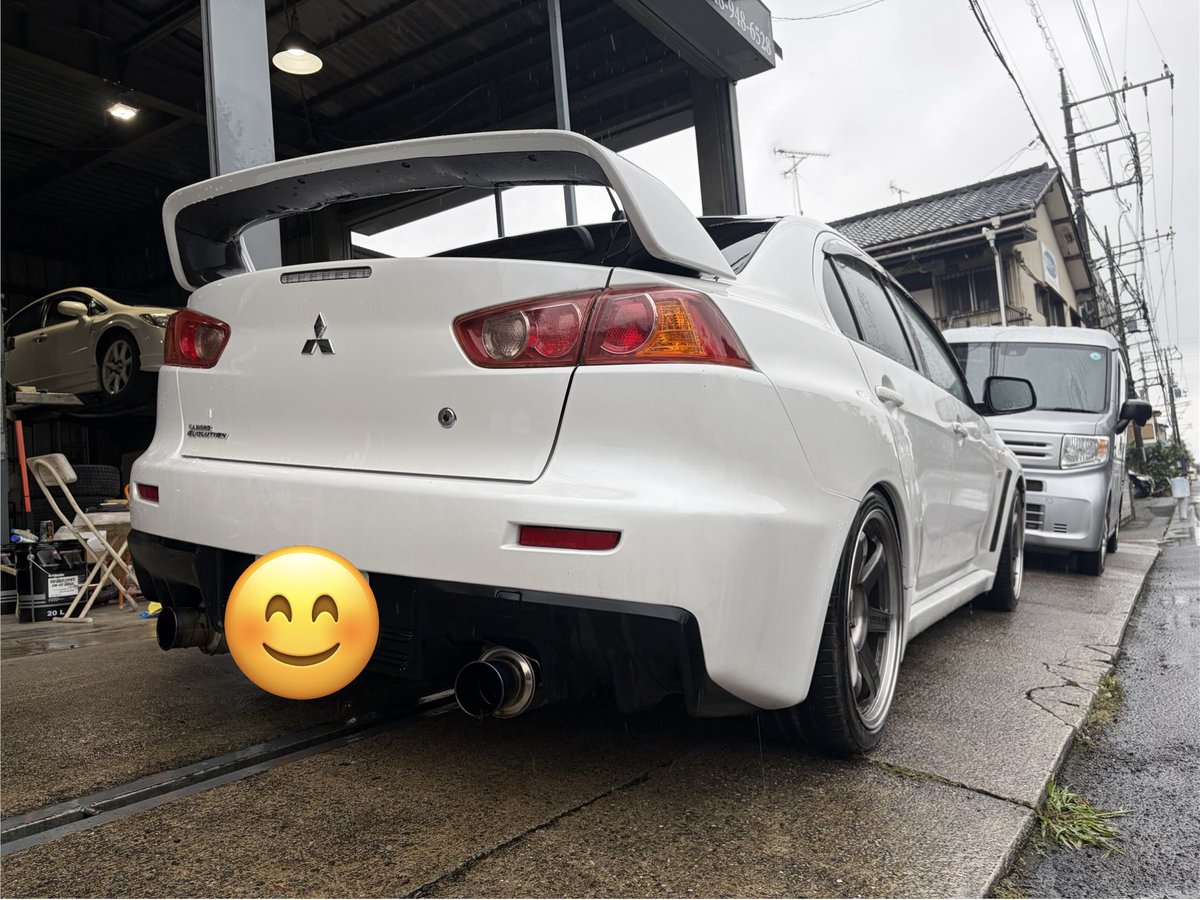 TC_FD2's tweet photo. #車売ります
エボ10  SST  10.5万キロ
TE37  9.5J＋22
柿本マフラー
HKS車高調
車検R9.1まで
150万
オートローン可
当店下取車

名変はこちらでやります
足立、春日部登録以外は行政書士へふるので別途3万円
カーセンサー掲載時は168万予定なので、掲載までお安く募集します
現車は埼玉県草加市です https://t.co/U8rJgI66nL
