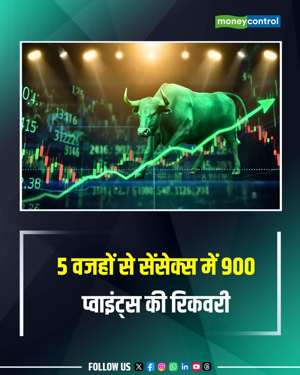 MoneycontrolH's tweet photo. Share Market Rally: 5 वजहों से Nifty की शानदार वापसी, Sensex में 900 प्वाइंट्स की रिकवरी

https://t.co/xvkaoNVhi2

#MarketsWithMC #Sharemarket #Stockmarket #MoneycontrolHindi https://t.co/GsT8dLSKQi
