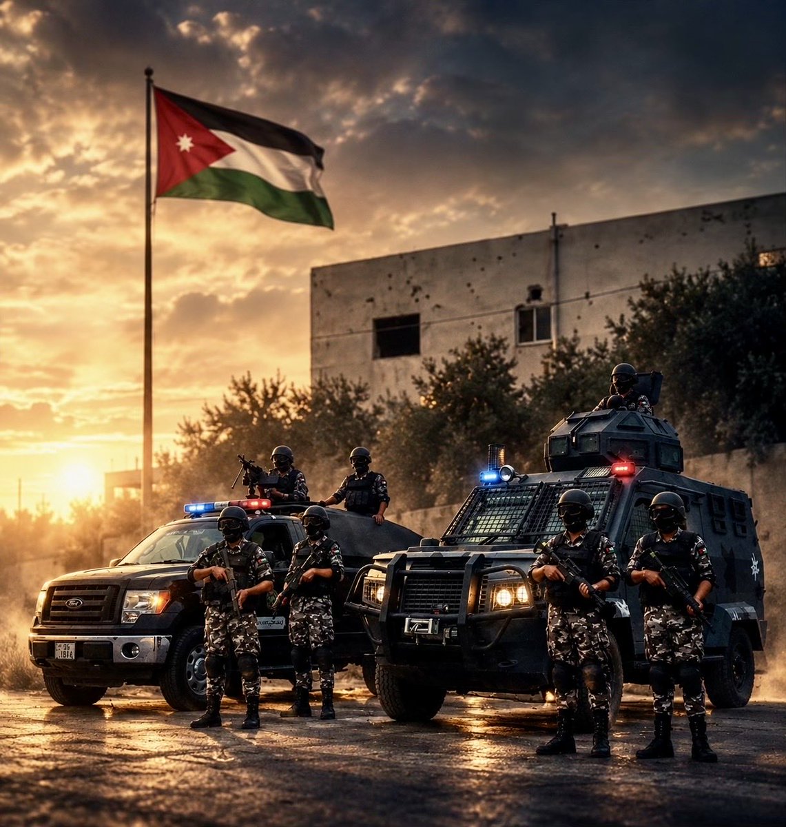 Police_Jo's tweet photo. عهدنا أن نبقى درعاً للوطن وحصناً لوحدته 
وسنضرب بيد من حديد لكل من تسول له نفسه المساس من هذا الوطن
حفظ الله الأردن آمناً مطمئنًا

#الأمن_العام #الأردن https://t.co/Xq7ttYn6zJ