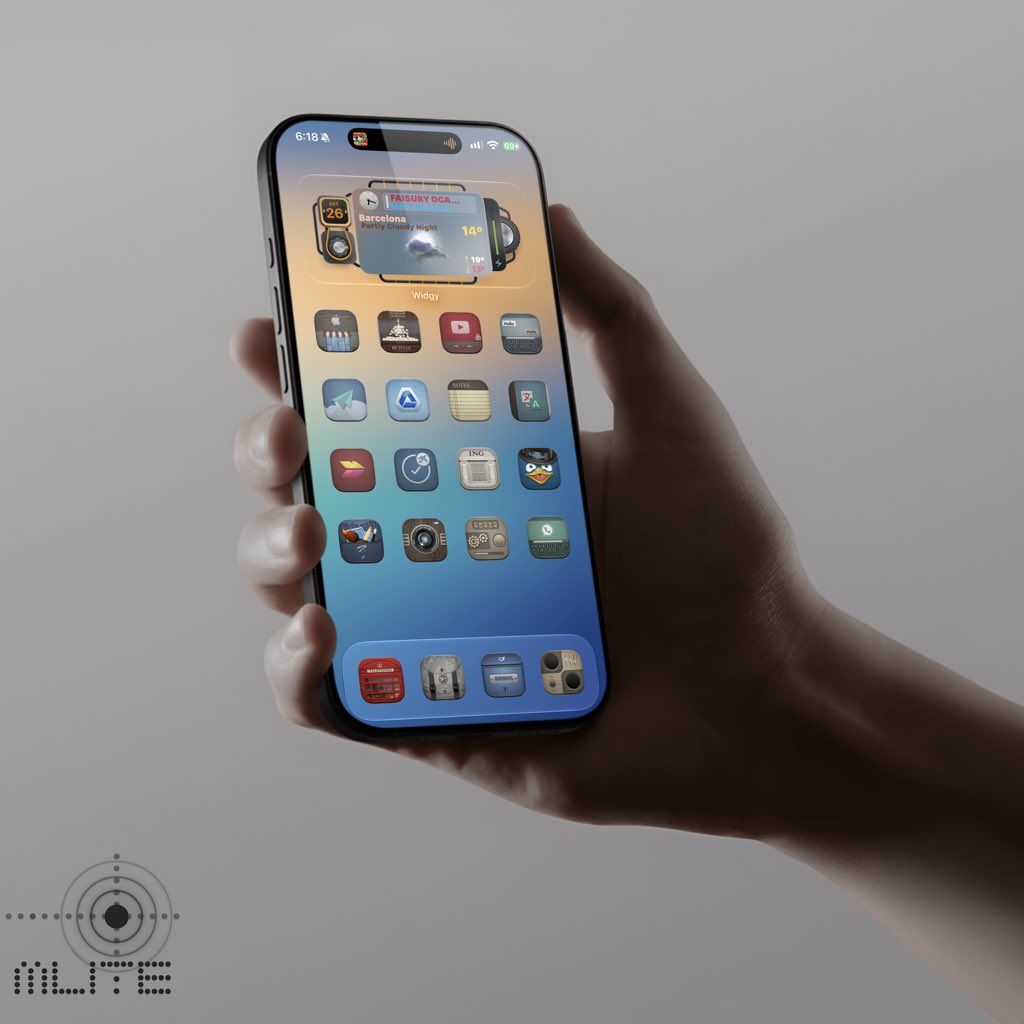 matuspalma's tweet photo. Happy Monday, guys! 🙋🏽‍♂️📱 17 Pro Max 🕺🏽 mLite, ShowAE, ShowCuts, and Mockup 🔥😍 by @SeanKly — no jailbreak required! Stunning Elixir icons 😍🔥 by @Coccco28, wallpaper by @_iBidule 🤛🏽, and a gorgeous widget 🔥😍 by @aviador_gt @UtdAll @thgr34td4n3 @Leonel182520 @jorch_td https://t.co/TsDXQf249W