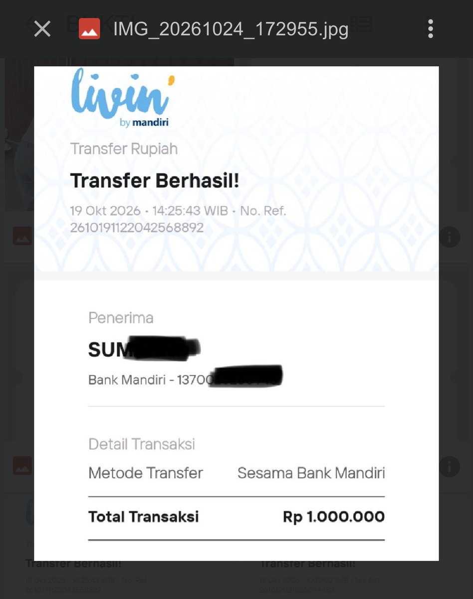 honeyphamnj's tweet photo. Kak lu ga pernah SMA atau ikut event di perkuliahan ya? Soalnya LPJ lu jelek banget bikin emosi, ini bukti transfer apaan? Bukti transfer kemana? Beli apa? Harusnya ada keterangannya kalo cuma begini tipu2 muslihat ade gw SMP jg bisa

Nih gw kasih contoh buktinya yg BENER https://t.co/PfhOAQqS00