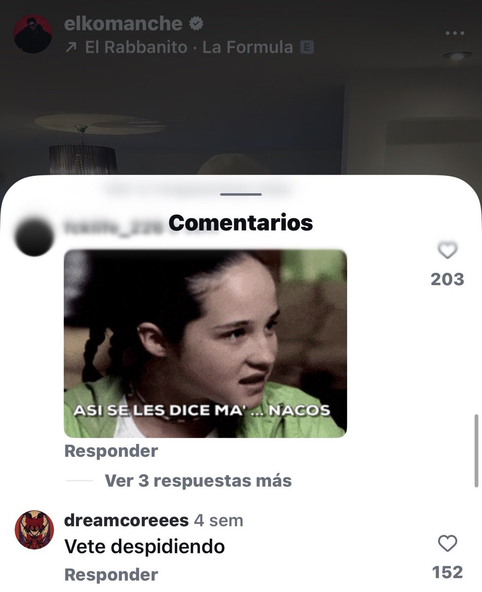 Leoffmn12's tweet photo. Esta respuesta al último post de Instagram de Komanche me pone la piel de gallina y me preocupa. Descansa en paz Komanche. https://t.co/SrYyQKOiDD