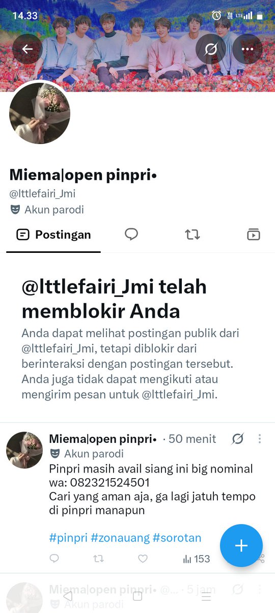 richerriesy's tweet photo. Hati2 guys, si jemima penipu udh ganti nama akun #zonauang #pinpri https://t.co/ScZaAdPrSP