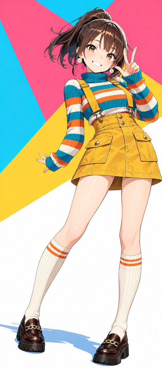 chris30ai's tweet photo. ユイさんの衣装をお借りしました！
「レトロポップ×ワークガール」ユイコデ！
🏷️貼られそう😉 https://t.co/xq477htdjr