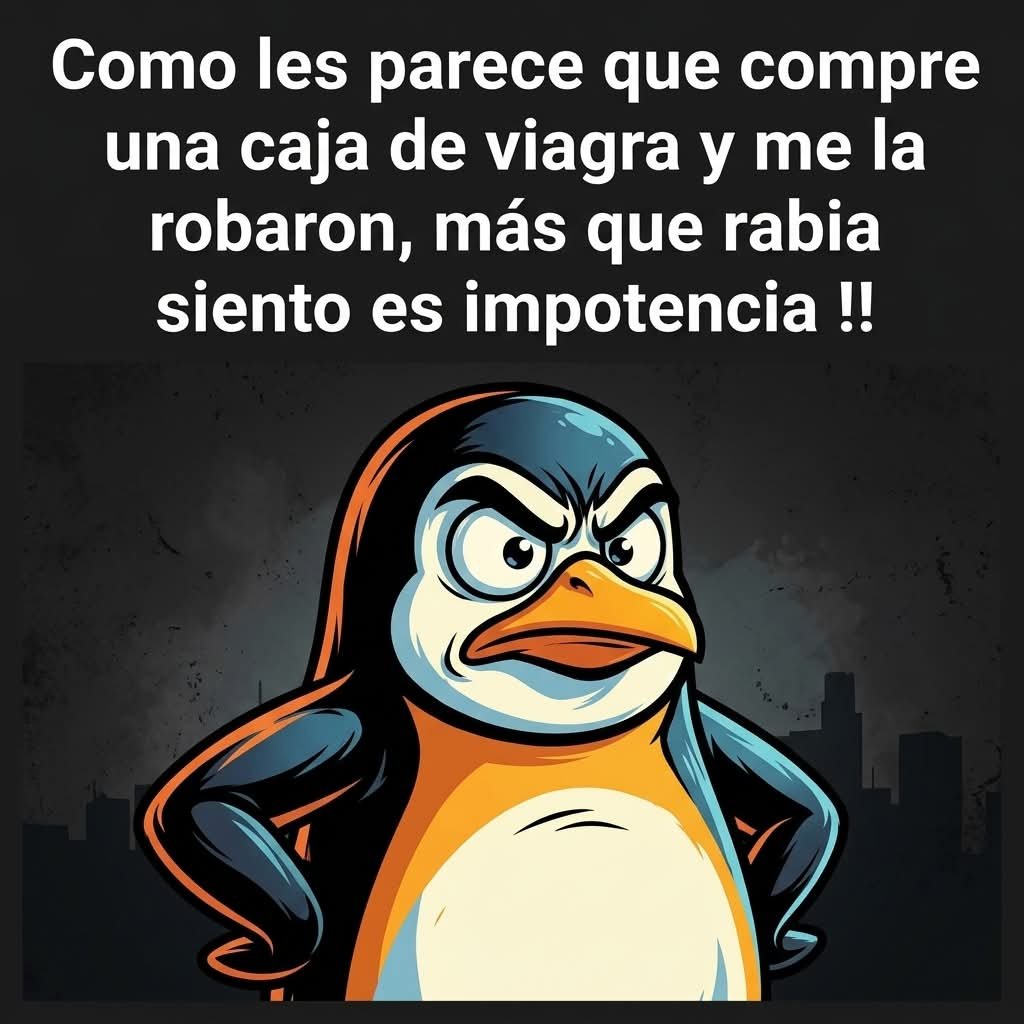 veracoecheax's tweet photo. 🌟 Como les parece que compre una caja de viagra y me la robaron, más que rabia siento es impotencia !!
#Linux #HumorIT #Sysadmin #MemesDeInformatica #Programadores #ComediaIT #ChistesLinux #GamerHumor https://t.co/iMcQgKmZYo
