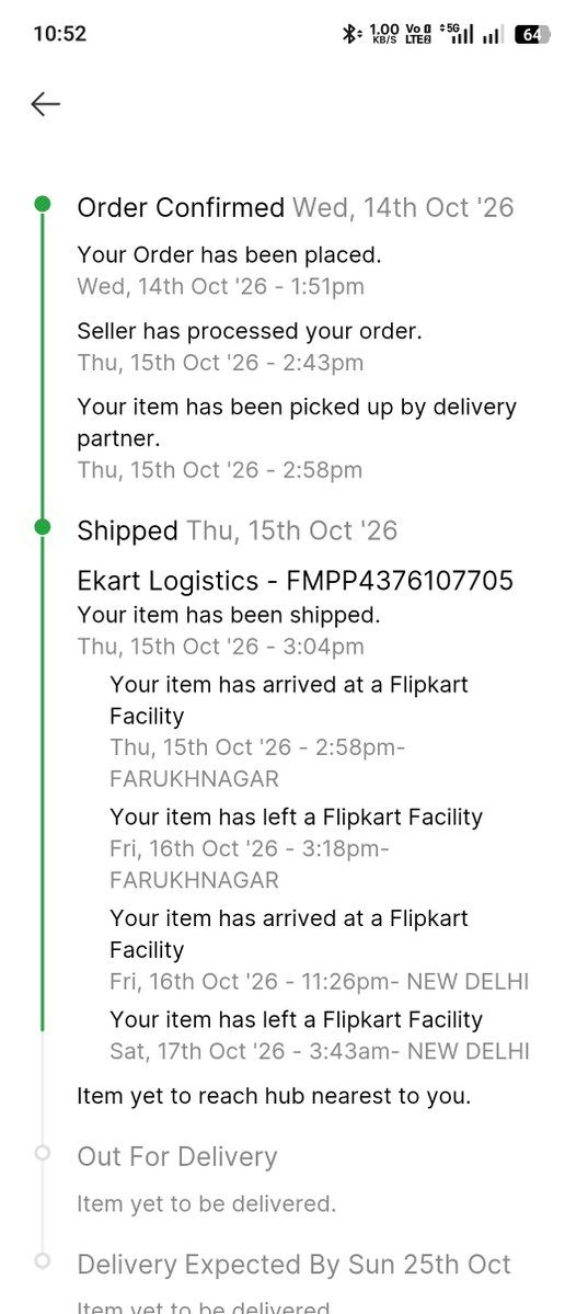 MauryaKuma93961's tweet photo. Flipkart is bad service fo product delivery  my order is 15/10/26/ but delivery is pending 25 ---26--27-  october but product is not delivered me 
@flipkartsu pport https://t.co/iynHnM72hc