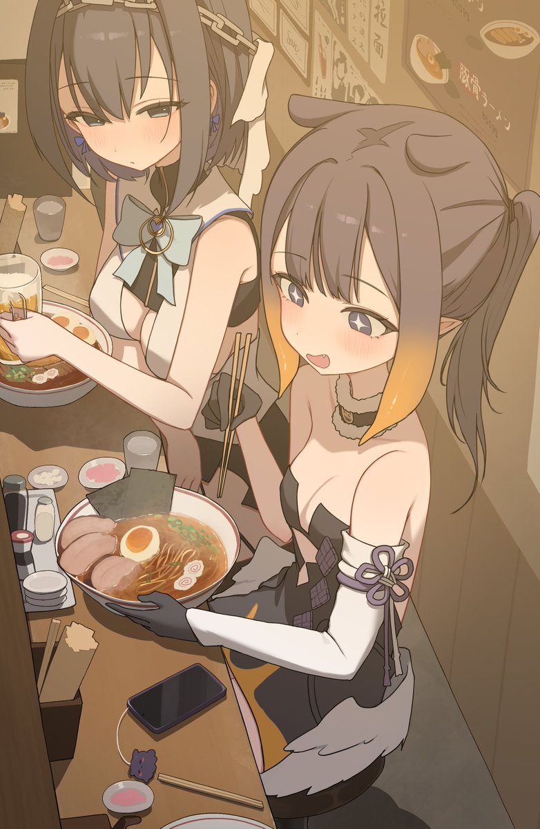 seuhu_'s tweet photo. 🍜🐙⌛️
#kronillust 
#inART https://t.co/H24xGYsCjB