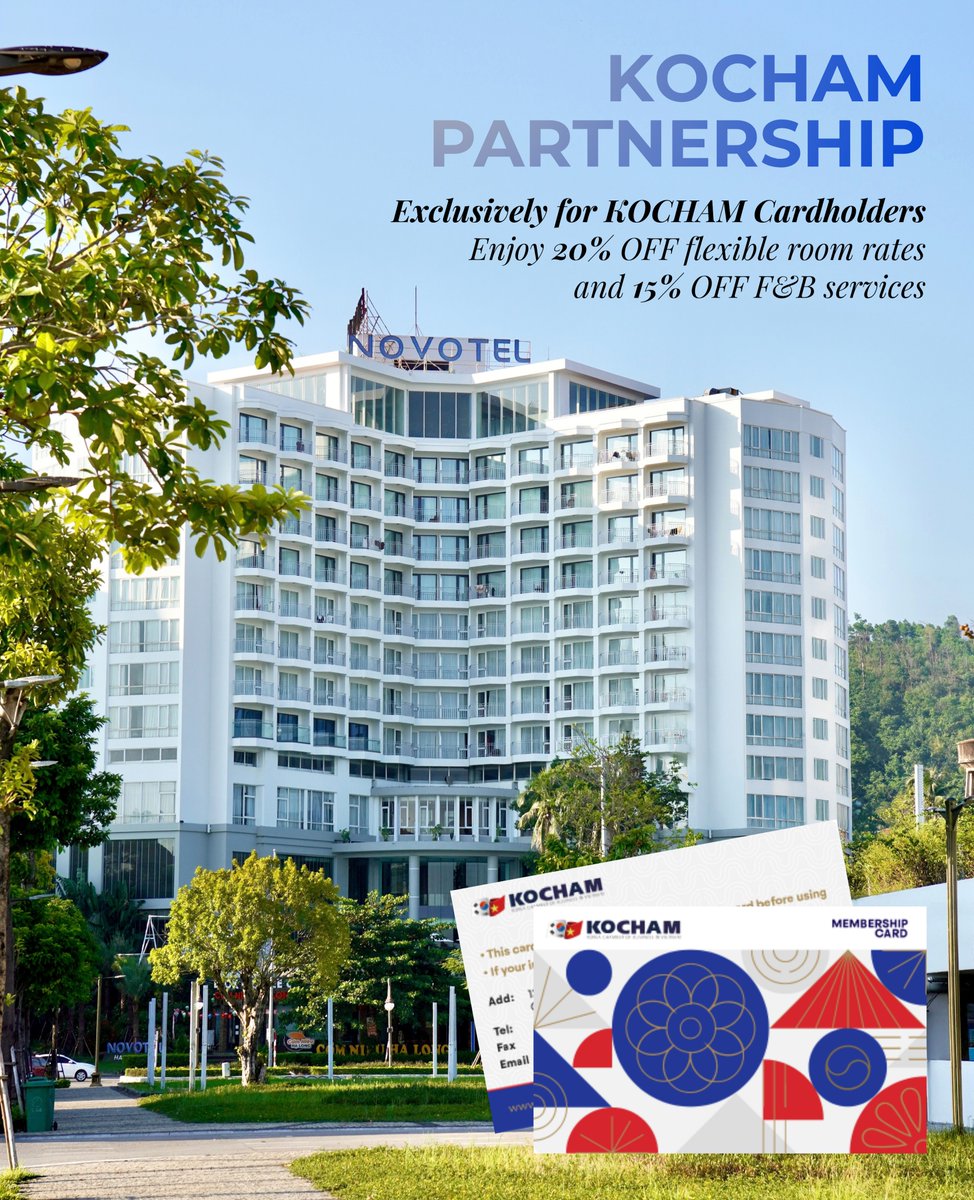 verleeP255686's tweet photo. Đặc quyền KOCHAM tại Novotel Ha Long Bay: giảm 20% giá phòng niêm yết và 15% ẩm thực. Xuất trình thẻ hội viên khi nhận phòng hoặc sử dụng dịch vụ. Áp dụng đến 31/12/2026. https://t.co/3RypCmidwZ