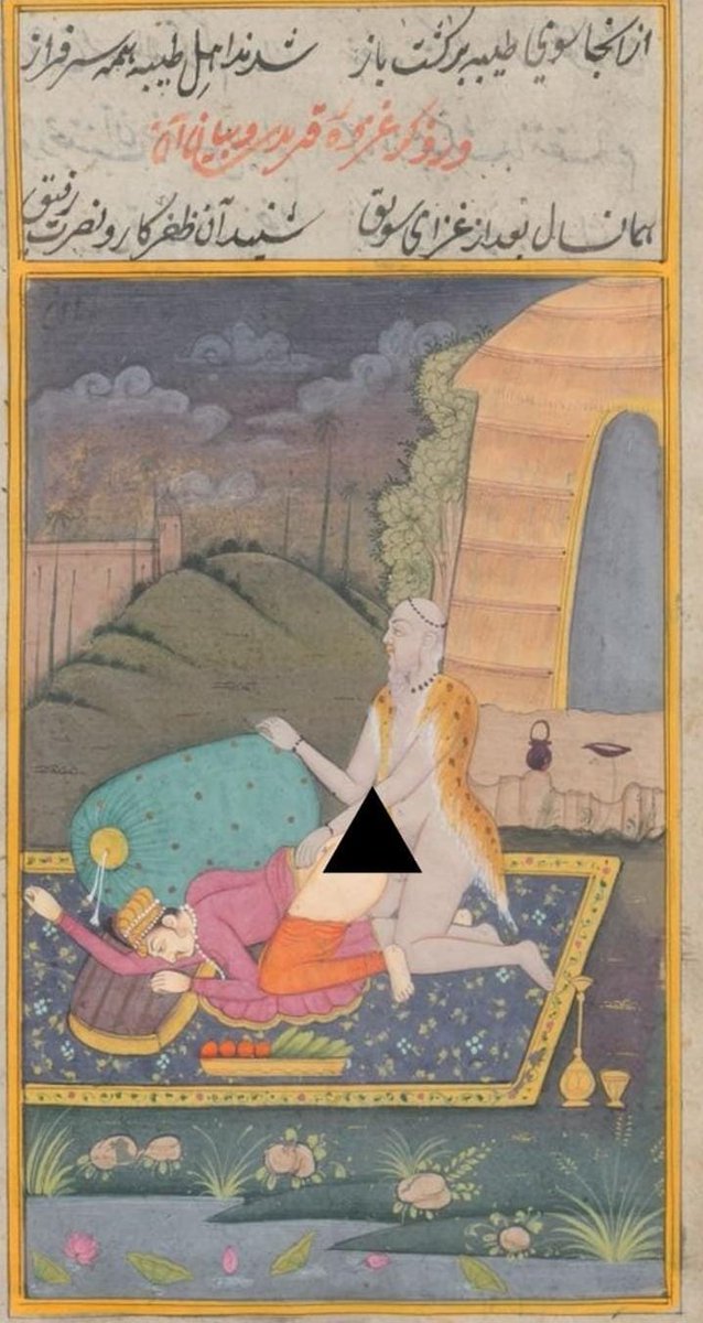 sassy_stardust's tweet photo. Hey @grok, what's written in this painting, and Why did some kings have intimate relationships with men even when they had 100+ queens at home? https://t.co/rBTB8aQ1ii