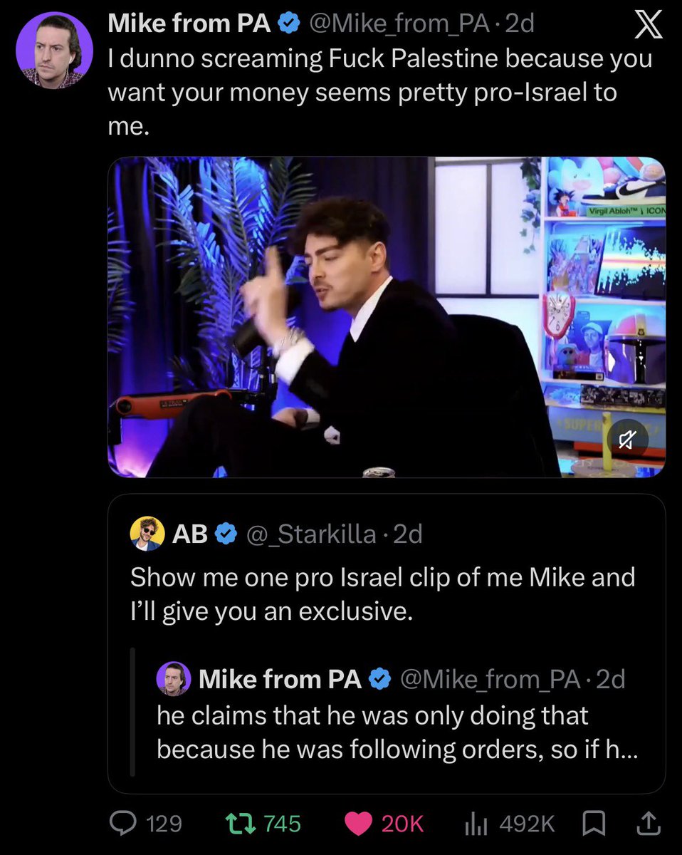 mikedippy's tweet photo. .@_Starkilla deleted every tweet since the announcement of the Ethan Klein cheating scandal.

He was ratio’d several times after trying to separate himself from Ethan, and continuing to harass Ethan’s enemies. I think he expected people to have his back 🤭

Too little too late! https://t.co/dO0ZaYgca9