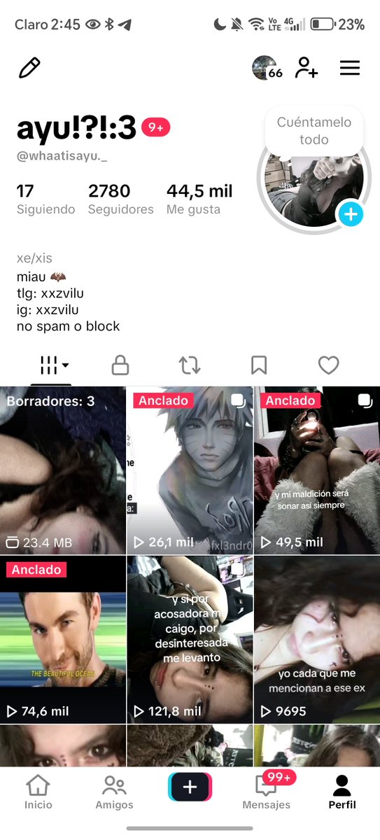 V_iluu's tweet photo. Lo mejor ke me pasó en la vida, ke un vídeo se me hiciera viral https://t.co/EDnojJNPDK