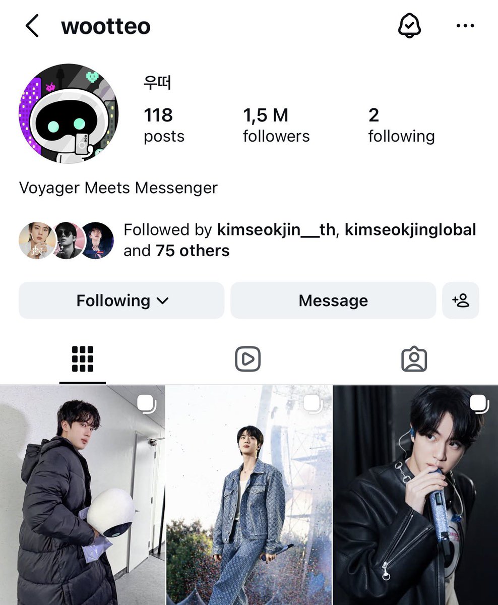 SEOKJINFR's tweet photo. Jin’s son is back!!! 😭😭

https://t.co/1x3FrymOGx

Let’s welcoming Wootteo sweetly! 

#방탄소년단진 #진 #BTSJIN #JIN https://t.co/9JRBxkbcRN