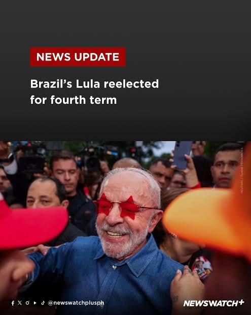 manayleila's tweet photo. Congratulations, President Lula, and to Brazil's Workers’ Party (PT)! 👏🏼🇧🇷

President Lula's historic, record-breaking victory in securing his fourth term is a win for democracy, equality, and a stronger commitment to social justice. The voice of the Brazilian people prevailed!

#LulaPelaDemocracia

📷 News Watch Plus Philippines