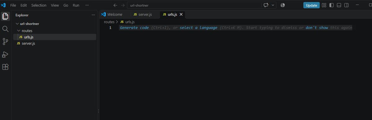the___newbie's tweet photo. This weekās goal: attempt to build a URL shortener with Node.js š
ā Route to shorten a link
ā Generate unique short codes
ā Redirect to the original URL
Might not finish, but Iām trying.
#NodeJS #WebDev https://t.co/3JWvpj1TCR