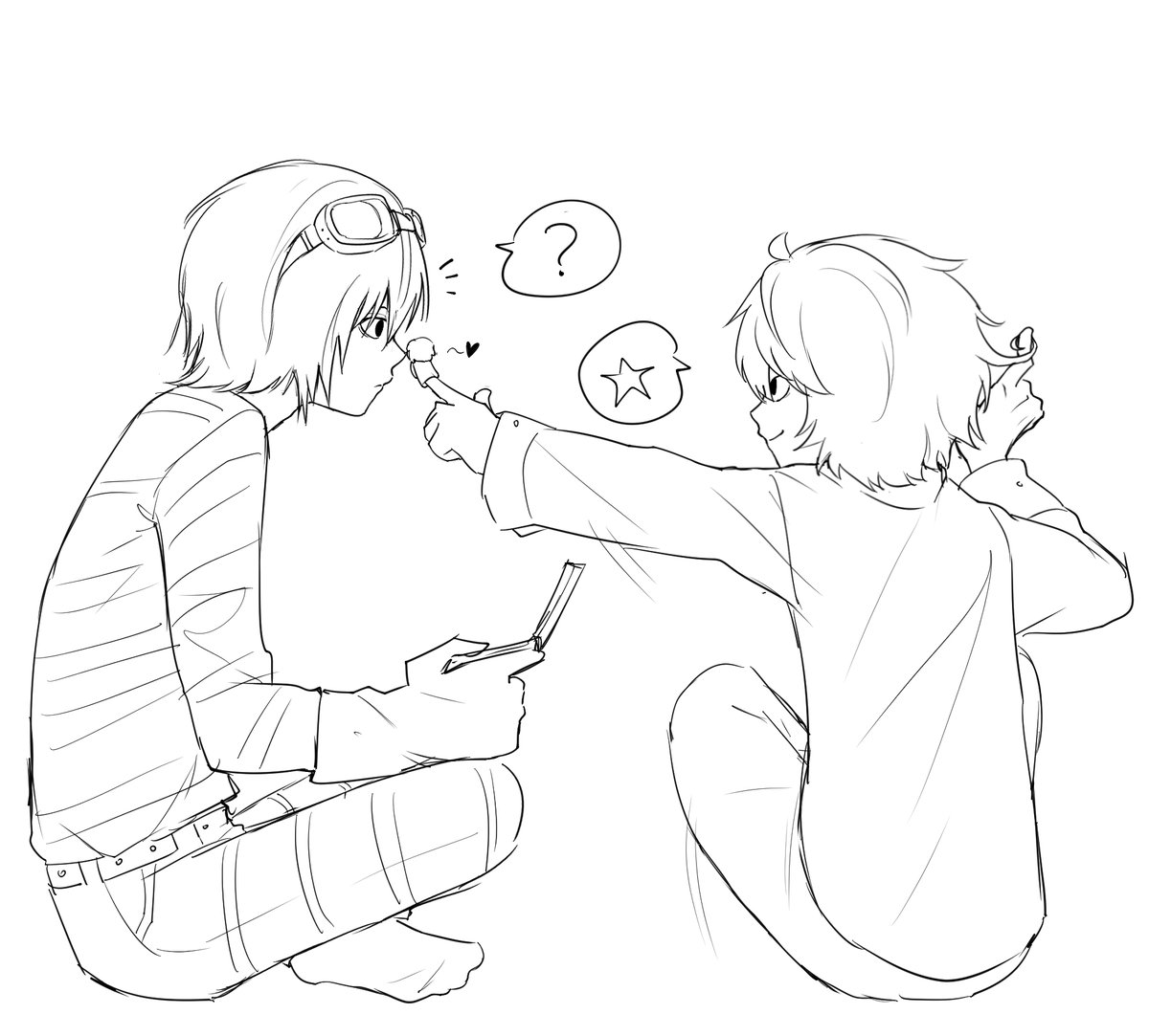 hazelkoa_'s tweet photo. 🚬🧩Felt such emotional pain that I started drawing immediately after LKASJAKH https://t.co/c6FcIgk8vJ