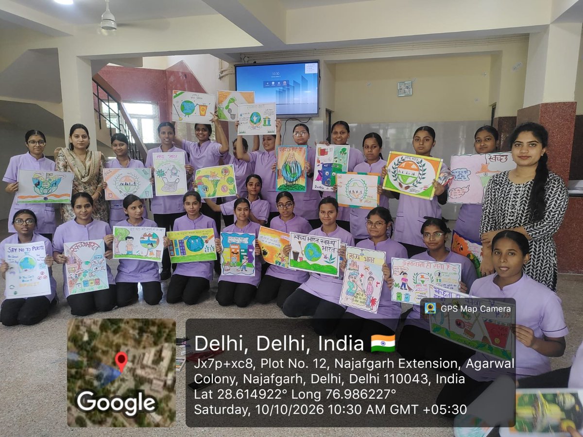 RHTCdelhi's tweet photo. 🎨📝 ANM students at RHTC participated in Poster Making, Quiz, slogan &amp; Essay Writing Competitions under the Swachhta Campaign, spreading awareness about cleanliness, hygiene and sanitation. #SpecialCampaign6 #swachhtaabhiyan
 #specialcampaign6
 #safaimeinbhalai
#CleanToCare https://t.co/SCq7Dv52UY
