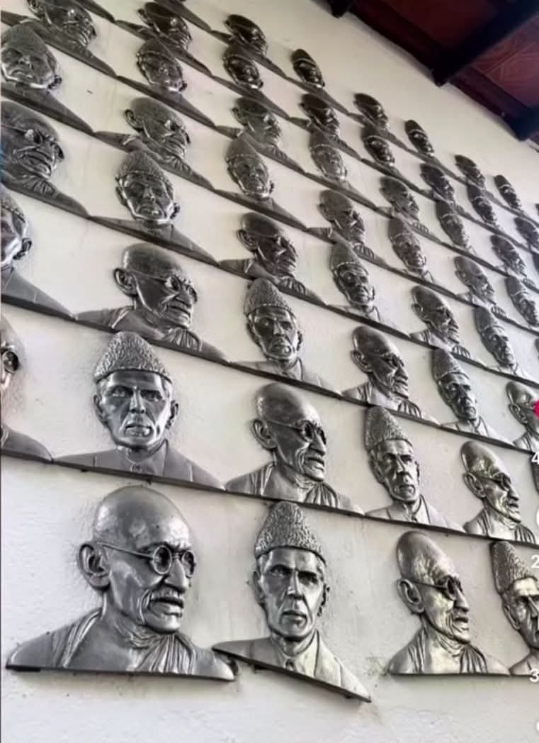 AnoopKaippalli's tweet photo. In Keralam, you can glorify Jinnah under the guise of "art" or even whitewash terrorists like Osama, Hamas, or Dawood, and the Congress–Left ecosystem will shield you with state machinery.

But if a teacher dares to include a question mentioning Veer Savarkar, he gets suspended overnight.

This is the damage the Left and Congress have done to Keralam over decades of appeasement politics.